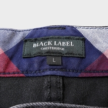 感動たるシルエット【 BLACK LABEL CRESTBRIDGE (L) 】 クレストブリッジ ブラックレーベル ブラック タイトストイレート 三陽商会_画像5