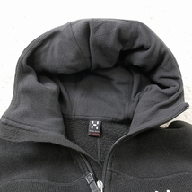 なめらかでふっくらフリース！【 ホグロフス (S) 】フード フリースジャケット ブラック ミッドレイヤー HAGLOFS SWOOK Q HOOD_画像9