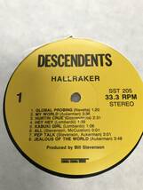 DESCENDENTS / HALLRAKER ('88 Orig LP) ALL BLACK FLAG DAG NASTY BAD RELIGION NOFX_画像3