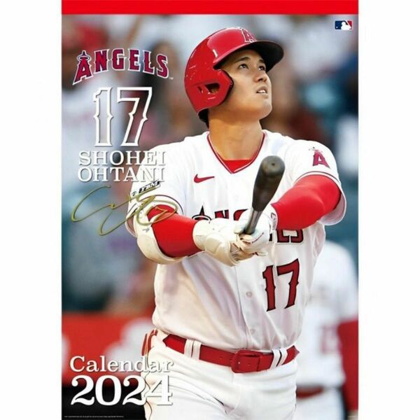 大谷翔平 壁掛けカレンダー2024 エンゼルス ドジャース メジャーリーグ MLB