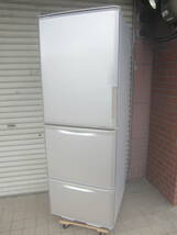 ★◇3ドア冷凍冷蔵庫 350L シャープ SJ-WA35X-S シルバー 中古 大型 どっちもドア お部屋まで搬入 送料無料 即決 2744_画像1