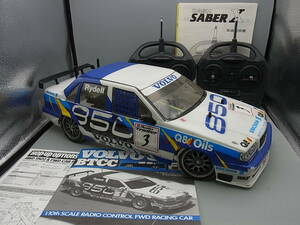 R1-14/TAMIYA ボルボ 850 BTCC 1/10 電動RC FF レーシングカー VOLVO ラジコン タミヤ NO.58183 SANWA DASH SABERX プロポ付き