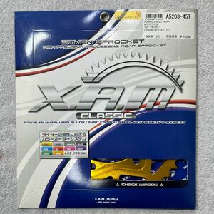 新品 XAM CLASSIC ザムクラシック リア スプロケット MT-07/09 YZF-R6 GSXR600 チェーン525 A5203-45T A60201-21