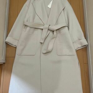 【uncrave WHITE】リバー ロングコート1