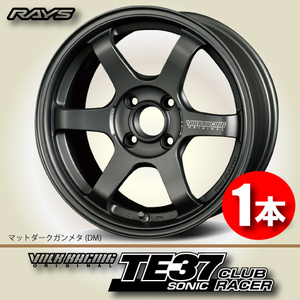 納期確認必須 1本価格 レイズ ボルクレーシング TE37SONIC CLUB RACER competition Model DMカラー 15inch 4H100 7J+48 RAYS VOLK RACING