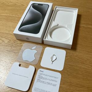 美品 iPhone 15Pro 箱のみ（128GBホワイト）Apple