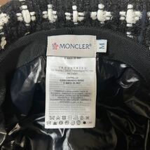 【美品】MONCLER モンクレール ツイード ロゴパッチ バケットハット size M_画像7