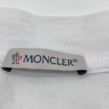 １円　スタート　MONCLER モンクレール SS TSHIRT ロゴ Tシャツ　H10918C00029 8390T　ラバーロゴ　白　サイズ XXL_画像5