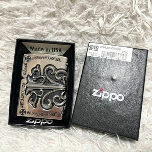 ZIPPO 重厚メタルジャケット SVクロスメタル ジッポー ライター