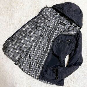 ★Lサイズ★ バーバリーブラックレーベル ダウンジャケット 黒 コート BURBERRY BLACK LABEL F1