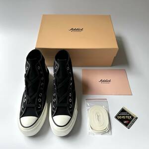 CONVERSE ADDICT CHUCK TAYLOR CANVAS GORE-TEX HI BLACK 25.5cm US7 新品 チャックテイラー 限定 CHUCKTAYLOR ゴアテックス キャンバス