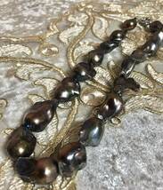 【日本製】とても極大粒珍しい天然バロック貝真珠が目を引く/天然淡水貝真珠パール♪6月の誕生石♪_画像4