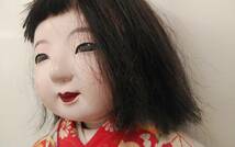 希少 古い 市松人形 レトロ 着物 日本人形 時代 アンティーク 骨董_画像9