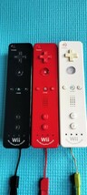 wiiリモコンプラスホワイト＆ブラック＆レッド　３点セット_画像2