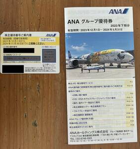 【即決】【送料無料】　ANA株主優待券 ANAグループ優待券　2024年11月30日搭乗まで有効