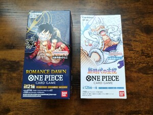 新品未開封テープ付き☆ONE PIECEカードゲーム「ロマンスドーン」「新時代の主役」各1BOXセット計2BOXワンピース 正規店購入品