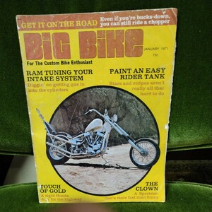 ビッグバイク big bike 1971年1月号　年式相応の痛みはあります トライアンフ ハーレー ナックル ビンテージ