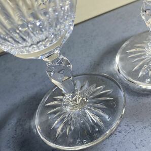 HOYA クリスタル グラス ワイングラス カクテルグラス ペア 2個セット ※未使用品の画像6