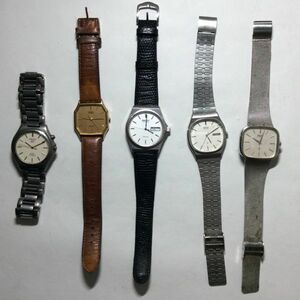 【未点検・未清掃】SEIKO 7820-5030 / 5933-5090 / 8123-6320 / 6030-5500 / 4M21-0B50 【メンズ腕時計5本セット】