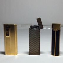 【中古ライター】RONSON / dunhill / CELINE ロンソン / ダンヒル / セリーヌ ガスライター 【3本セット】_画像3