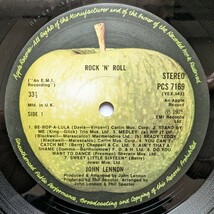 ■マザー/スタンパー 両面1G■英国オリジナル盤 JOHN LENNON『Rock'ｎ'Roll』_画像1