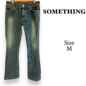 1171 something 【M】レディース　ジーンズ　綿100デニムパンツ サムシング