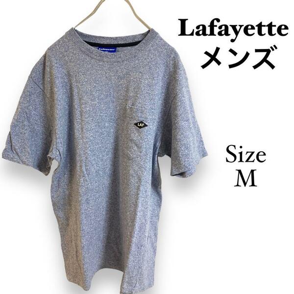 G1182 Lafayette【M】メンズ　半袖シャツ　スカイブルー綿100%