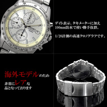 ★送料無料★新品・未使用♪セイコー クロノグラフ メンズ 腕時計 海外モデル 逆輸入 SEIKO 人気 SND363PC カレンダー センタークロノ 防水_画像3