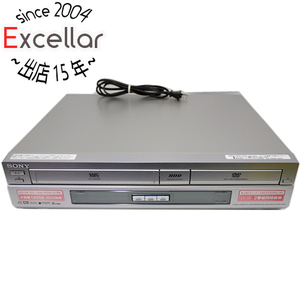 【中古】SONY製 HDD搭載VHSビデオ一体型DVDレコーダー スゴ録 RDR-VH80 本体のみ [管理:1150021213]