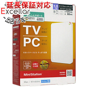 HD-PCF1.0U3-BWD [ポータブルHDD HD-PCFU3-Dシリーズ 1TB ホワイト]