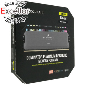 【中古】Corsair CMT64GX5M2B5200Z40K DDR5 PC5-41600 32GB 2枚組 元箱あり [管理:1050022705]