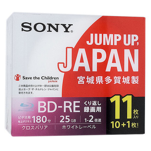 SONY Blue-ray disk 11BNE1VSPS2 BD-RE 2 speed 11 sheets set [ control :1000022125]