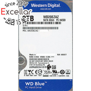 Western Digital製HDD WD20EZAZ 2TB SATA600 5400 [管理:1000027487]