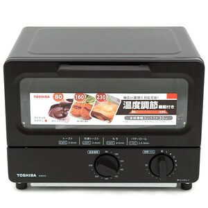 TOSHIBA オーブントースター HTR-P3(K) ブラック [管理:1100043425]