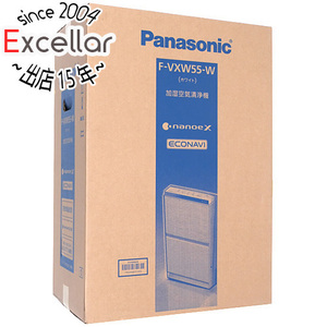 【中古】Panasonic 加湿空気清浄機 ナノイーX搭載 F-VXW55-W ホワイト 展示品 [管理:1150026519]