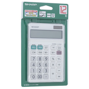 [.. packet correspondence ]SHARP business practice calculator Nice size type desk 12 column EL-N432-X [ control :1100046716]