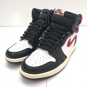 【中古】NIKE AIR JORDAN 1 Retro High Black/White/Sail/Gym Red サイズ26.5cm 555088-061[240091347115]