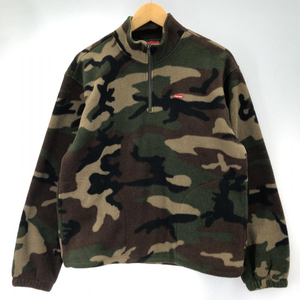 【中古】Supreme 19aw Polartec Half Zip Pullover Woodland Camo freeze Jacket サイズS[240091347121]