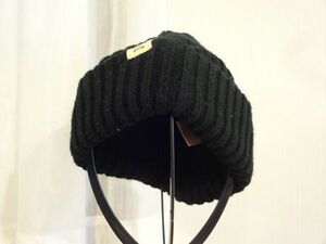 ∵ WORKS&GOING　メンズ・レディース　編み込みニット帽　黒色帽子　サイズ５７cm〜５９cm　キャップ　帽子　
