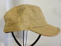 （１４＋）ICHIYON PLUS　男女兼用帽子　ワークキャップ サイズ５７cm〜５９cm　キャップ　帽子　ベージュ色_画像4