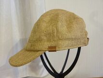 （１４＋）ICHIYON PLUS　男女兼用帽子　ワークキャップ サイズ５７cm〜５９cm　キャップ　帽子　ベージュ色_画像1