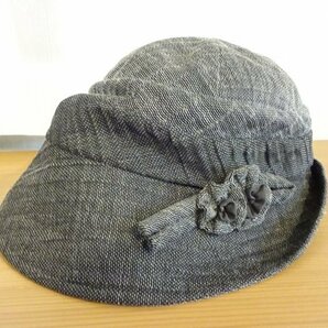 ↑ maxim ↓ レディース・婦人用 灰色帽子 つば広ハット サイズ５６cm スタイルハット キャップ 帽子 日本製の画像6
