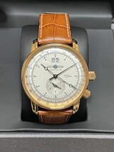 【新品未使用 】ZEPPELIN ツェッペリン 100周年記念 デュアルタイム メンズ クォーツ腕時計_画像1