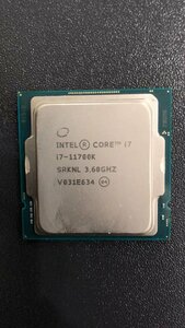 CPU インテル Intel Core I7-11700K プロセッサー 中古 動作未確認 ジャンク品 -9591