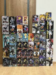 未開封品44個 マッシュルほか 少年誌系フィギュアまとめ大量セット シャンフロ 転スラ BLEACH 剣心 地獄楽 遊戯王 東リべ スパイダーマン他