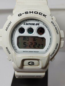 ［稼働品］CASIO カシオ G-SHOCK　DW-6900FS　A BATHUING APES コラボ商品　クォーツ デジタル