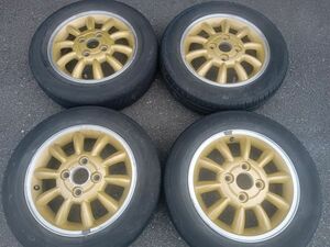 SUZUKI Suzuki original HE21S Alto Lapin normal 13 -inch aluminium wheel 4J+45 4 hole PCD100 155/65R13 Palette MR Wagon Every 