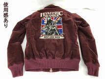 ★中古品★ヒステリックグラマー バイクガール ベロア ジップアップ ジャケット 4AB-1592 HYSTERIC GLAMOUR_画像4