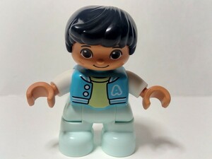 レゴデュプロ 人形 子供 男の子 黒髪 　フィグ パーツ 特殊ブロック 