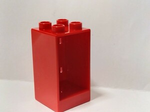 レゴデュプロ 　2×2 　棚　 シェルフ　レッド　パーツ 　特殊ブロック 